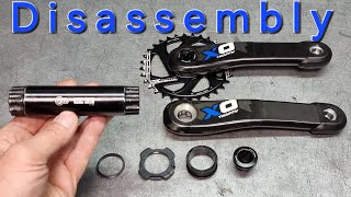 How to disassemble  SRAM Carbon Crankset X0  30mm  2899mm DUB [upl. by Dominus]