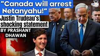 Canada will arrest Israels PM Netanyahu  Justin Trudeaus shocking statement [upl. by Kathlin872]