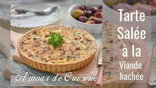 tarte salée à la viande hachée ou quiche à la viande hachée recette ramadan 2019 [upl. by Pendergast]