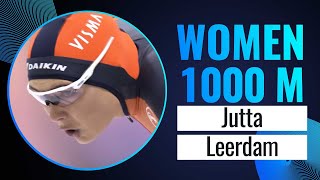 Jutta LEERDAM NED  Winner  1000m Women  Obihiro 2023  SpeedSkating [upl. by Nylyrehc542]