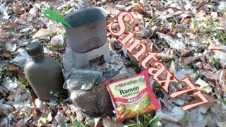 Trioxane Fuel Test  Canteen Stove Ramen Noodles [upl. by Rowen]