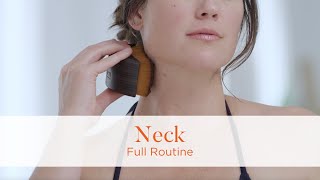 The Lymphatic Brush by Cecily Braden Full Neck Routine [upl. by Siraf]