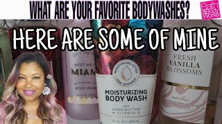 SOME OF MY FAVORITE BATHampBODYWORKS BODY WASHES  WHAT ARE YOURS [upl. by Ahsienom]