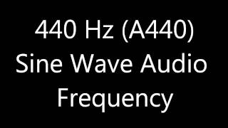 440 Hz Sine Wave Sound Frequency Tone for Tuning A440 [upl. by Llenoj942]