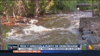 Algunos rios y arroyos a punto de desbordarse por lluvias y deshielo 52614 [upl. by Cirdek]