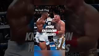 Ruiz vs Joshua knockdown Highlights boxingtraining sports [upl. by Ettevets]