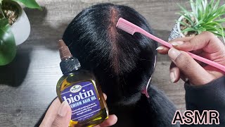 ASMR  Scalp Scratching amp Oiling [upl. by Nemajneb]