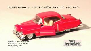 5339D Kinsmart 1953 Cadillac Series 62 143 Scale Diecast Wholesale [upl. by Garrity]