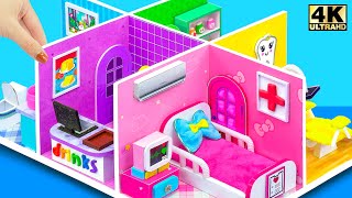 Build Miniature Rainbow Hospital with 6 Modern Treatment Room from Cardboard ❤️ DIY Miniature House [upl. by Lledniw]