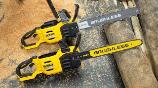 NEW BIG Dewalt Flexvolt Chainsaws Both 45cm amp 50cm [upl. by Yhtrod519]