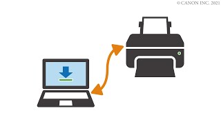 Connecting the printer and a computer via USB [upl. by Cocke]