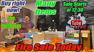 Live Fire sale lots of amazon overstock items Purses home decor and much more [upl. by Noivart857]