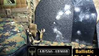 AR500 Armor Ballistic Plate Shooting test [upl. by Aciretehs834]