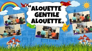 Alouette Gentile Alouette  French Nursery Rhymes  PWGurukulam [upl. by Penland]