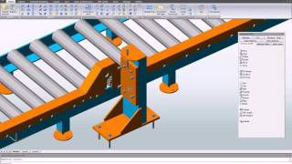 Advance Steel  Mechanical parts fully integrated within 3D Advance Steel model [upl. by Halpern]