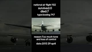 National air flight 102 planecrash aviation [upl. by Edialeda]