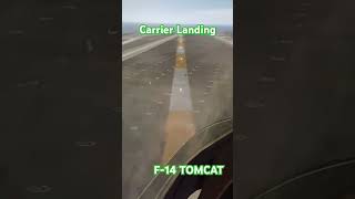 F14 Tomcat Aircraft Carrier Landing cockpit view XPLANE 12 amazing realism shorts [upl. by Ahsoem]