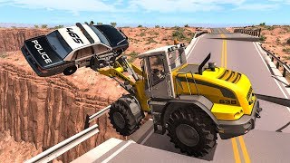 Collapsing Bridge Pileup Car Crashes 21  BeamNG DRIVE  SmashChan [upl. by Helmut]