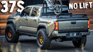 My 2024 Toyota Tacoma On 37quot Tires With No Lift  How Does It Do [upl. by Arivle949]