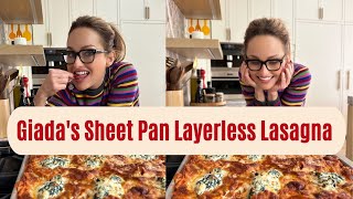 Sheetpan Lasagna  A Spin on a Classic Italian Recipe  Giada De Laurentiis [upl. by Arbmahs]