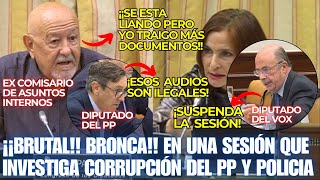 BRUTAL BRONCA en la comparecencia de EXCOMISARIO de ASUNTOS INTERNOS por TRAMA del PP y POLICÍA [upl. by Issak]