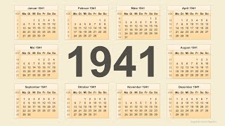 Kalender 1941 [upl. by Zosima277]