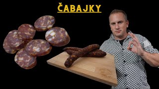 ČABAJSKÁ KLOBÁSA  ČABAJKY  Jednoduchý recept  Kvalitní klobásy  Mistr Málek [upl. by Amato]