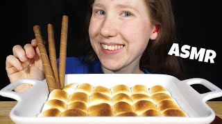 ASMR MARSHMALLOW SMORES DIP MUKBANG No Talking EATING SOUNDS [upl. by Alauqahs]