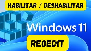 Habilitar o deshabilitar el Editor del Registro en Windows 11 [upl. by Yrocaj330]