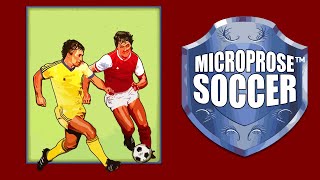 Microprose Soccer  Amiga 500 Play Sensible Software 1989 [upl. by Sanoy]