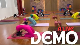 Live Yoga Demonstration  Take Your Backbends to the Next Level Yogaveer [upl. by Ytirehc680]