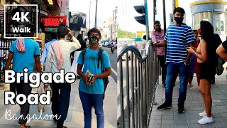 【4K】Brigade Road Bangalore ನಮ್ಮ ಬೆಂಗಳೂರು Evening 4K Walk Vlog 11 [upl. by Vikky28]