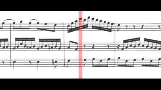 BWV 1031  Flute Sonata in EFlat Major Scrolling [upl. by Sells]