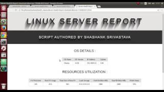 Shell Script to Generate Linux Server Health Report in HTML formal [upl. by Siaht]