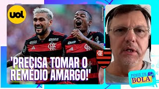 FLAMENGO TINHA RELAÇÃO DÍVIDA X RECEITA BEM PIOR QUE A DO CORINTHIANS HOJE DIZ MAURO CEZAR [upl. by Aicenaj338]