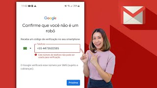 Este número de telefone não pode ser usado para verificação  Erro de verificação da conta do Gmail [upl. by Otnicaj]