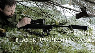 Blaser R93 Professional  zeroing Przystrzeliwanie Blasera [upl. by Eisle]