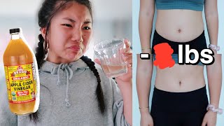 drinking apple cider vinegar for a week IT WORKS [upl. by Four]