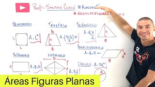 ÁREA DAS PRINCIPAIS FIGURAS PLANAS  GEOMETRIA PLANA [upl. by Lareneg886]