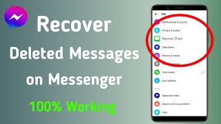 How To Recover Deleted Messages On Messenger 2024 Update  Recover Deleted Facebook Messages [upl. by Nitnelav]