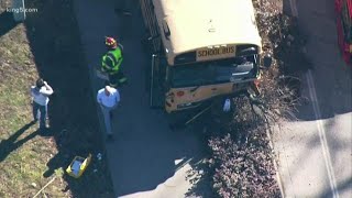 Crash involving school bus in Covington [upl. by Mikey806]