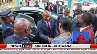 Deputy President Kithure Kindiki makes his first trip to represent President Ruto in Botswana [upl. by Etteniotnna]