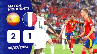 🔴Spain vs France 21 Highlights Kolo Muani Yamal Olmo  UEFA Euro 2024  Semifinal [upl. by Harland859]