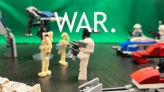 Under Attack Clones VS Droids  Lego Star Wars Stop MotionAnimation [upl. by Ettennal]