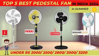 Best Pedestal Fan in India 2024   Pedestal Fan Review  Pedestal Fan Price under RS 20003000 [upl. by Gnilrad]