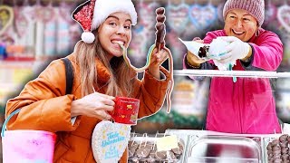 Ich darf nur WEIHNACHTSMARKT ESSEN für 24 Std Wiener Christkindlmarkt 2019 [upl. by Wera]