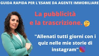 La pubblicità e la trascrizione [upl. by Legir244]