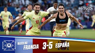 Highlights amp Goles Francia vs España 35  Final Fútbol Masculino  Juegos Olímpicos París 2024 [upl. by Yadnus]