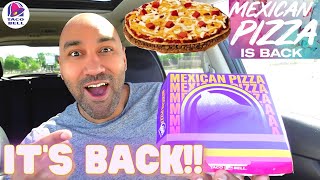 🤯 ITS BACK TACO BELL MEXICAN PIZZA  REVIEW 2022  WORTH THE WAIT [upl. by Ijnek]