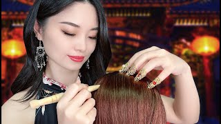 ASMR Chinese Acupoint Scalp Massage and Herbal Treatment [upl. by Aracaj]